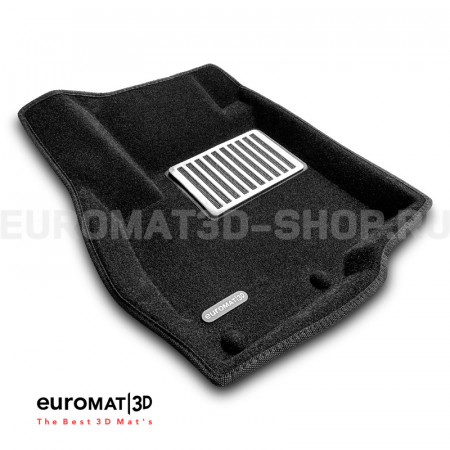 Текстильные 3D коврики Euromat3D Lux в салон для Peugeot 4007 № EM3D-003609