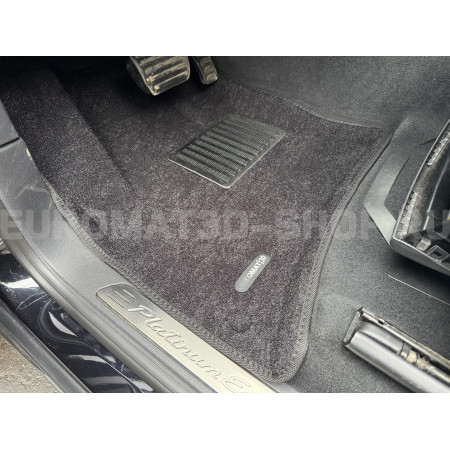 Текстильные 3D коврики Euromat3D Lux в салон для Porsche Cayenne (2010-2017) № EM3D-004101