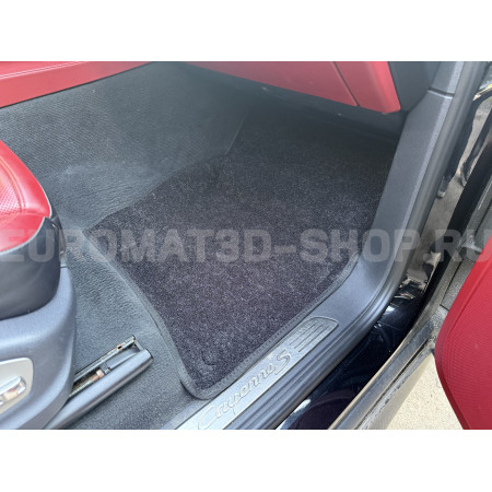 Текстильные 3D коврики Euromat3D Business в салон для Porsche Cayenne (2010-2017) № EMC3D-004101