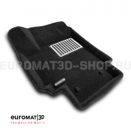 Текстильные 3D коврики Euromat3D Lux в салон для Hyundai Creta (2016-2020) № EM3D-002728