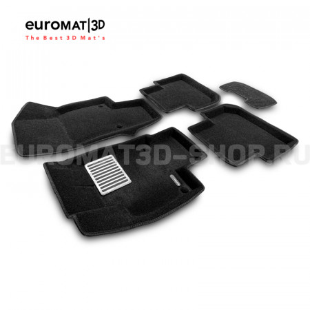 Текстильные 3D коврики Euromat3D Lux в салон для Volkswagen Tiguan (2017-2024) № EM3D-005415 Текстильные 3D коврики Euromat3D Lux в салон для Volkswagen Tiguan (2017-2024) № EM3D-005415