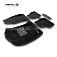 Текстильные 3D коврики Euromat3D Business в салон для Jeep Renegade (2018-) № EMC3D-002763