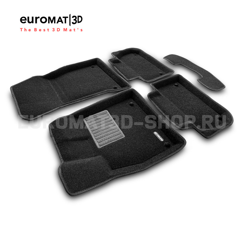 Текстильные 3D коврики Euromat3D Premium в салон для Audi Q5 (2017-2020) № EMPR3D-001101 Текстильные 3D коврики Euromat3D Premium в салон для Audi Q5 (2017-2020) № EMPR3D-001101