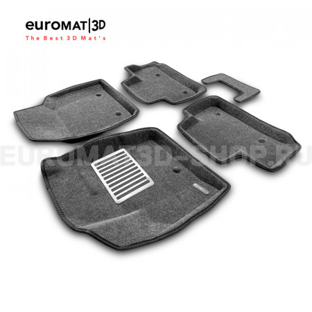 Текстильные 3D коврики Euromat3D Lux в салон для Land Rover Freelander II (2006-2014) № EM3D-003101G Серые Текстильные 3D коврики Euromat3D Lux в салон для Land Rover Freelander II (2006-2014) № EM3D-003101G Серые