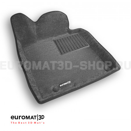 Текстильные 3D коврики Euromat3D Business в салон для Hyundai i30 (2012-2018) № EMC3D-002706G Серые