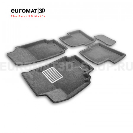 Текстильные 3D коврики Euromat3D Lux в салон для Hyundai Creta (2016-2020) № EM3D-002728G Серые Текстильные 3D коврики Euromat3D Lux в салон для Hyundai Creta (2016-2020) № EM3D-002728G Серые