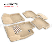 Текстильные 3D коврики Euromat3D Lux в салон для Volkswagen Tiguan (2017-2024) (Укороченная) № EM3D-005420T Бежевые Текстильные 3D коврики Euromat3D Lux в салон для Volkswagen Tiguan (2017-2024) (Укороченная) № EM3D-005420T Бежевые