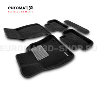Текстильные 3D коврики Euromat3D Business в салон для Genesis G70 (2018-) № EMC3D-001403