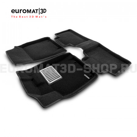 Текстильные 3D коврики Euromat3D Lux в салон для Geely Atlas (2018-2022) № EM3D-001400
