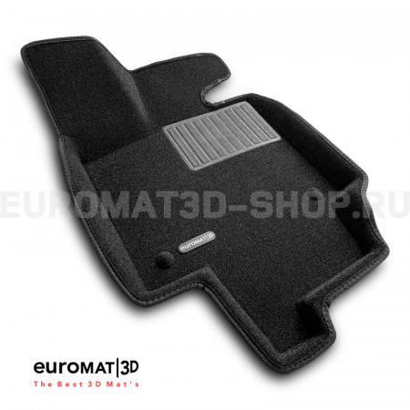 Текстильные 3D коврики Euromat3D Business в салон для Toyota Rav 4 (2019-) (АКПП) № EMC3D-005105
