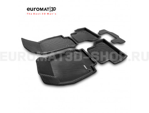 3D коврики Euromat3D EVA в салон для Audi A6 (2019-) № EM3DEVA-001111