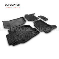 3D коврики Euromat3D EVA в салон для Mitsubishi L200 (2015-) № EM3DEVA-003615