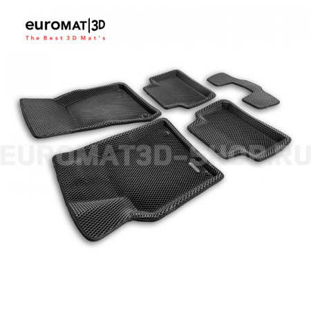 3D коврики Euromat3D EVA в салон для Porsche Macan (2014-) № EM3DEVA-004103