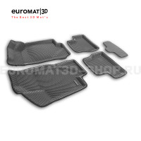 3D коврики Euromat3D EVA в салон для Lada Granta (2014-) № EM3DEVA-005310G Серые