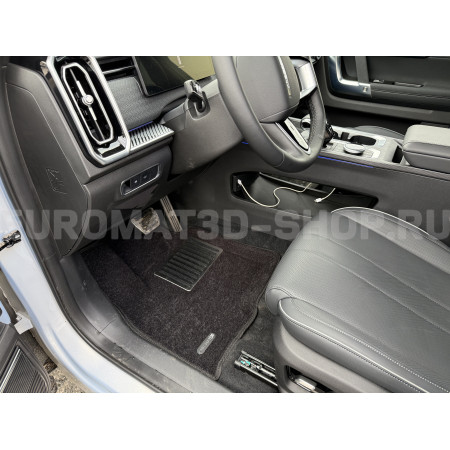 Текстильные 3D коврики Euromat3D Lux в салон для Jaecoo J7 (2023-) № EM3D-000030