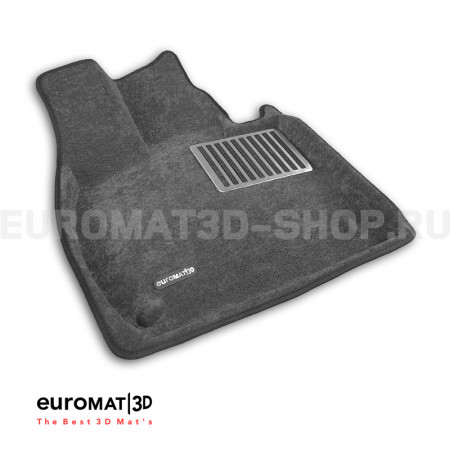 Текстильные 3D коврики Euromat3D Lux в салон для Lixiang L6 (2024-) № EM3D-005742G Серые