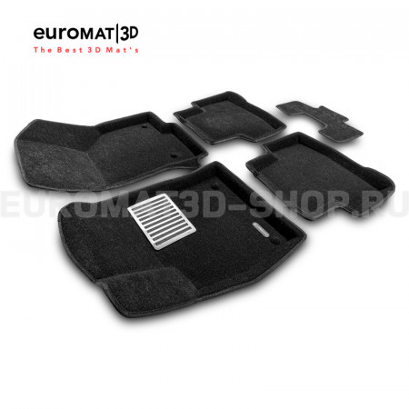 Текстильные 3D коврики Euromat3D Lux в салон для Cupra Ateca (2018-) № EM3D-004501