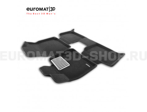 Текстильные 3D коврики Euromat3D Lux в салон для BYD Chazor (2024-) EM3D-001251