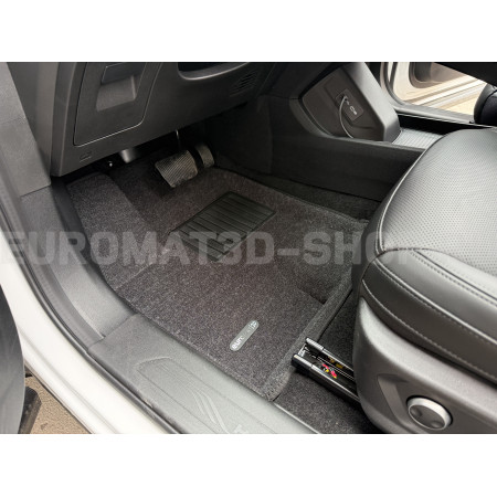 Текстильные 3D коврики Euromat3D Business в салон для Haval F7 (2024-) (4WD) № EMC3D-001470G Серые