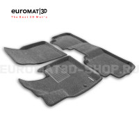 Текстильные 3D коврики Euromat3D Business в салон для Seres M5 (2023-) № EMC3D-001490G Серые