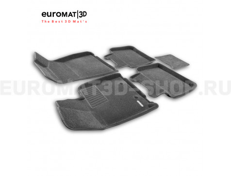 Текстильные 3D коврики Euromat3D Business в салон для BYD Han (2022-) № EMC3D-001253