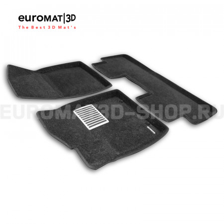 Текстильные 3D коврики Euromat3D Lux в салон для BYD YUAN UP (2024-) № EM3D-001254